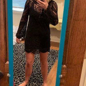 Free people mini lace dress